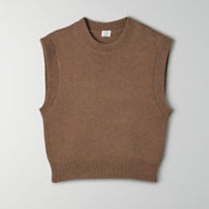 Wilfred Alps Vest Jersey-knit sweater vest Heather Gray Taupe
